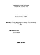 Sáng kiến kinh nghiệm Một số biện pháp giúp học sinh học tốt môn Kĩ thuật Lớp 4 - Năm học 2013-2014 - Huỳnh Kim Bảo